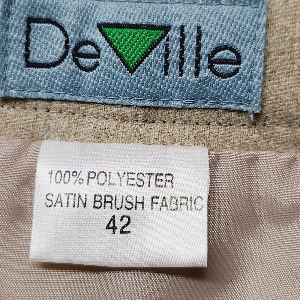 Vintage De Ville Cream Large Maxi A-line Skirt Back Slit Minimalist Cottagecore - Picture 6 of 8